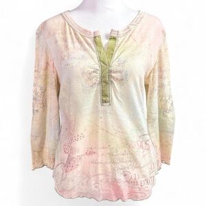 Women's Pastel Print Top Y2K 2000’s